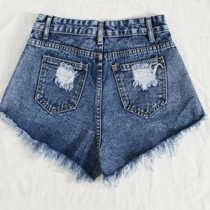 SHEIN denim ripped shorts have not been worn!